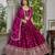 PINK CHINON SILK PARTY WEAR EMBROIDERY ANARKALI LEHENGA CHOLI