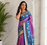 onion pink color zari weaves contrast pallu and designer chaap border dual tone silk blend saree