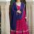 PINK VICHITRA SILK PARTY WEAR EMBROIDERY ANARKALI LEHENGA CHOLI
