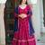 PINK VICHITRA SILK PARTY WEAR EMBROIDERY ANARKALI LEHENGA CHOLI