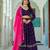 PURPLE  VICHITRA SILK PARTY WEAR EMBROIDERY ANARKALI LEHENGA CHOLI