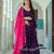 PURPLE  VICHITRA SILK PARTY WEAR EMBROIDERY ANARKALI LEHENGA CHOLI