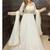 white embroidery georgette full stitched anarkali suit 