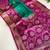 sea green color zari weaves contrast pallu and designer chaap border dual tone silk blend saree