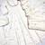 white color thread and sequin embroidery work with gpo lace border cotton gown set