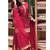 red embroidery crep full stitched sharara plazo