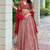Red 9mm Sequin and Zari Embroidered Faux Georgette Indian Wedding Lehenga Choli