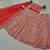 Red 9mm Sequin and Zari Embroidered Faux Georgette Indian Wedding Lehenga Choli