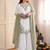 mehendi color embroidery and sequin work cotton kurti palazzo set