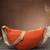  burnt orange polyester solid crossbody bag