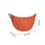   burnt orange polyester solid crossbody bag