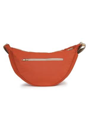   burnt orange polyester solid crossbody bag 5