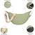   olive green polyester solid crossbody bag