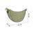  olive green polyester solid crossbody bag