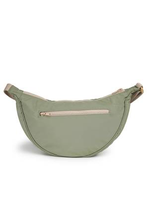   olive green polyester solid crossbody bag 5