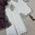 wine color embroidery and sequin work cotton kurti palazzo set