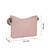   pastel pink polyester quilted sling bag
