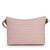   pastel pink polyester quilted sling bag
