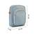   dusty blue polyester solid sling bag