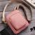   dusty rose pink polyester solid sling bag