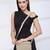   taupe polyester diamond quilted sling bag
