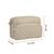   taupe polyester diamond quilted sling bag