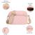   baby pink polyester diamond quilted sling bag
