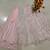 Baby Pink 9mm Sequin and Zari Embroidered Faux Georgette Indian Wedding Lehenga Choli
