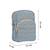   powder blue polyester teardrop quilted sling bag