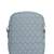   powder blue polyester teardrop quilted sling bag