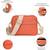   burnt orange polyester solid sling bag