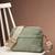   sage green polyester solid sling bag