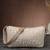   ivory white polyester geometric sling bag