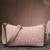   baby pink polyester geometric sling bag