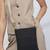   black polyester teardrop quilted sling bag