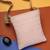   baby pink polyester teardrop quilted sling bag