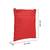   red polyester teardrop quilted sling bag