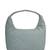   dusty blue polyester wave quilted handheld bag