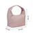   dusty pink polyester wave quilted handheld bag