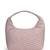   dusty pink polyester wave quilted handheld bag