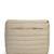   beige polyester striped quilted sling bag