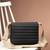   navy blue polyester striped quilted sling bag