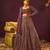 Wine 9mm Sequin and Zari Embroidered Faux Georgette Indian Wedding Lehenga Choli