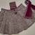 Wine 9mm Sequin and Zari Embroidered Faux Georgette Indian Wedding Lehenga Choli