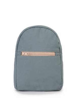   dusty blue polyester quilted sling bag 5