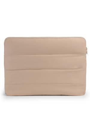   dusty pink polyester colour blocked laptop sleeve (upto 16") 5