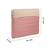   dusty pink polyester colour blocked laptop sleeve (upto 14")