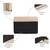   black & beige polyester colour blocked laptop sleeve (upto 16")