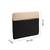   black & beige polyester colour blocked laptop sleeve (upto 16")