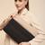   black & beige polyester colour blocked laptop sleeve (upto 14")